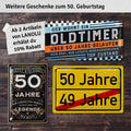 Blechschild Klassiker 50 Jahre