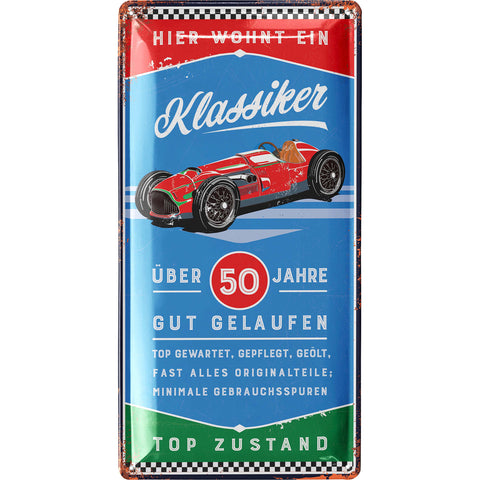 Blechschild Klassiker 50 Jahre