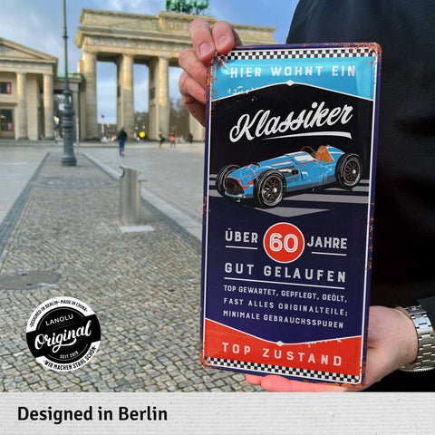 Blechschild Klassiker 60 Jahre