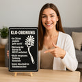 Klo Ordnung Blechschild
