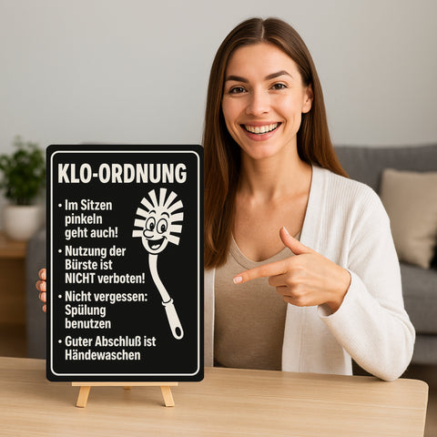 Klo Ordnung Blechschild