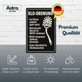 Klo Ordnung Blechschild