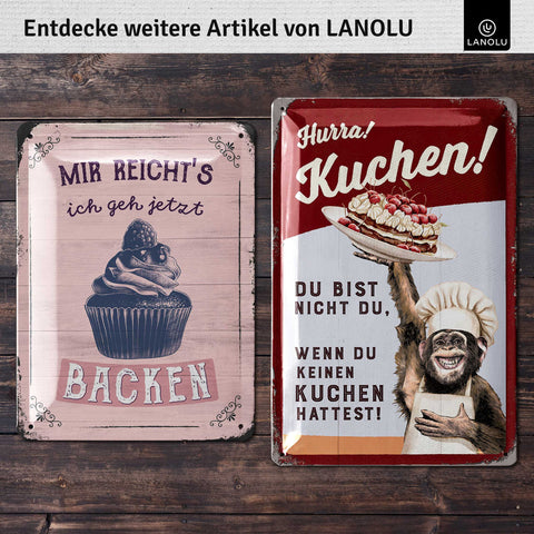 Blechschild Kuchen