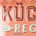 Küchen-Regeln Blechschild