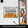Blechschild Balkonien