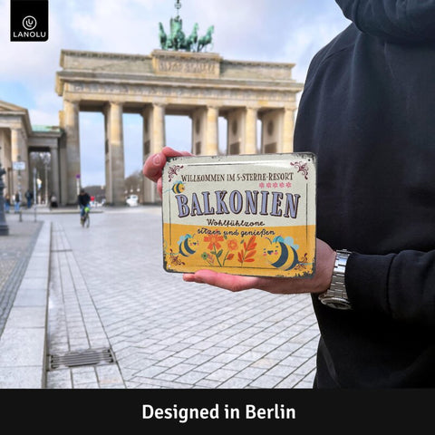 Blechschild Balkonien