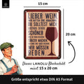 Blechschild Lieber Wein