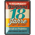 Blechschild Original 18 Jahre