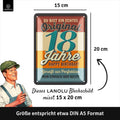 Blechschild Original 18 Jahre