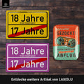 Blechschild Original 18 Jahre