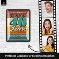 Blechschild Original 40 Jahre