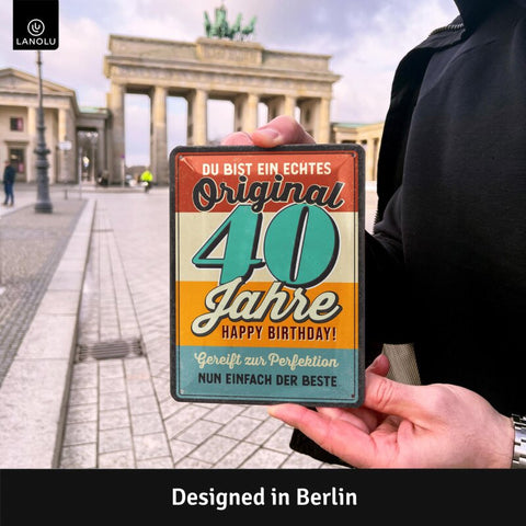 Blechschild Original 40 Jahre
