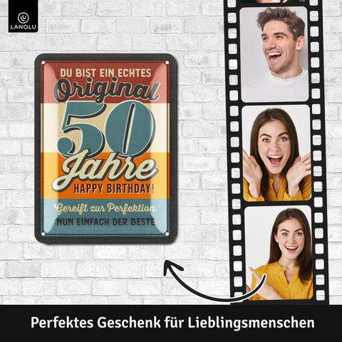 Blechschild Original 50 Jahre