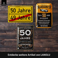 Blechschild Original 50 Jahre