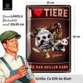 Blechschild Tiere grillen