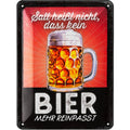 Blechschild Bier trinken
