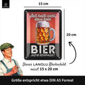Blechschild Bier trinken
