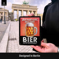 Blechschild Bier trinken