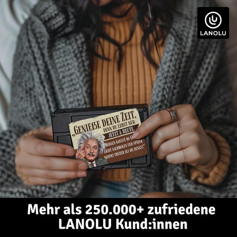 LANOLU Fotomagnet Genieße deine Zeit - 8x5,5 cm