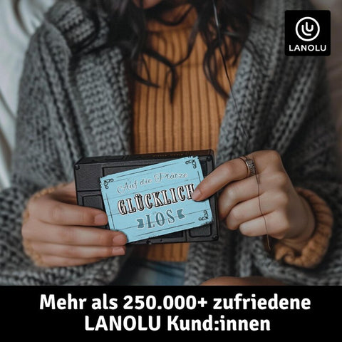 LANOLU Fotomagnet Glücklich los - 8x5,5 cm