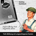 Blechschild Essen ohne Wein