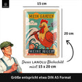 Blechschild Garten Regeln Huhn
