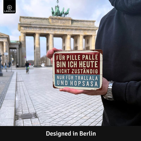 Blechschild Pille Palle