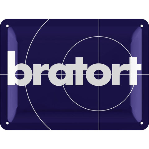 Blechschild Bratort