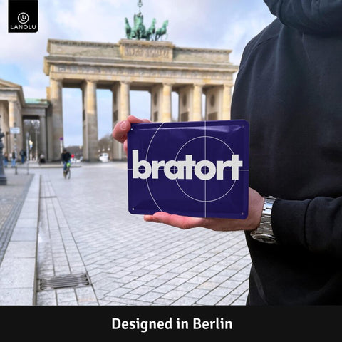 Blechschild Bratort