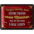 Blechschild Coole Mädchen