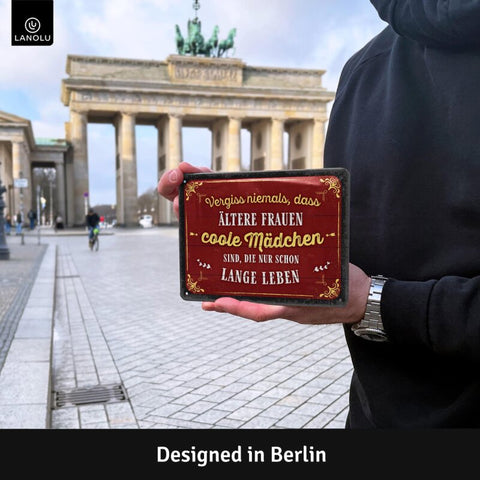 Blechschild Coole Mädchen