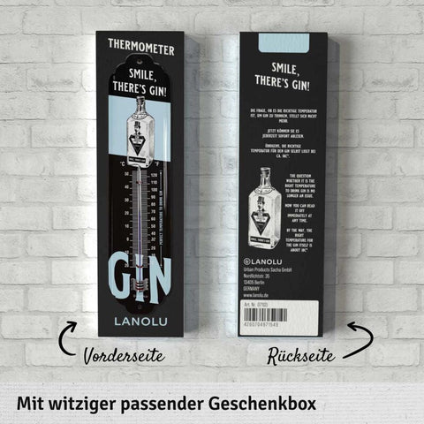 LANOLU Thermometer GIN 7x28cm