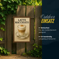 Latte Macchiato Blechschild
