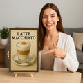 Latte Macchiato Blechschild