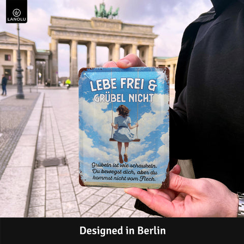 Blechschild Lebe frei