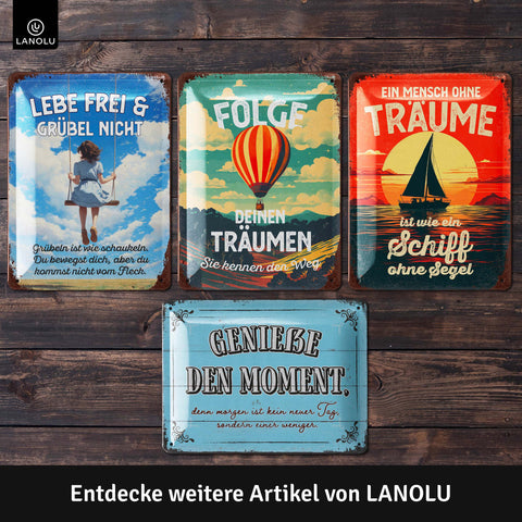 Blechschild Lebe frei