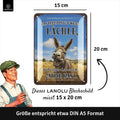 Blechschild Leben ist zu kurz. Lächle