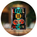 Blechschild Retro Gaming Controller lvl.18