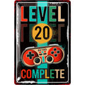 Blechschild Retro Gaming Controller