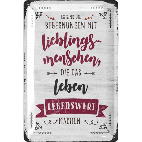 Blechschild Lieblingsmensch