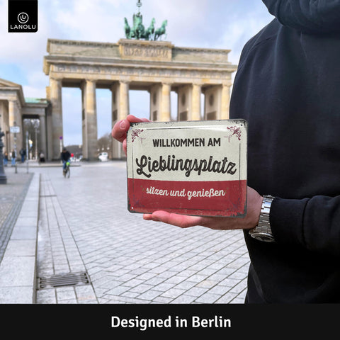 Blechschild Lieblingsplatz