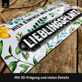 Blechschild Lieblingsplatz quer