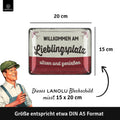 Blechschild Lieblingsplatz