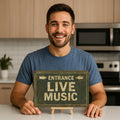 Live Music Blechschild