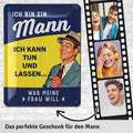 Blechschild Ich bin ein Mann