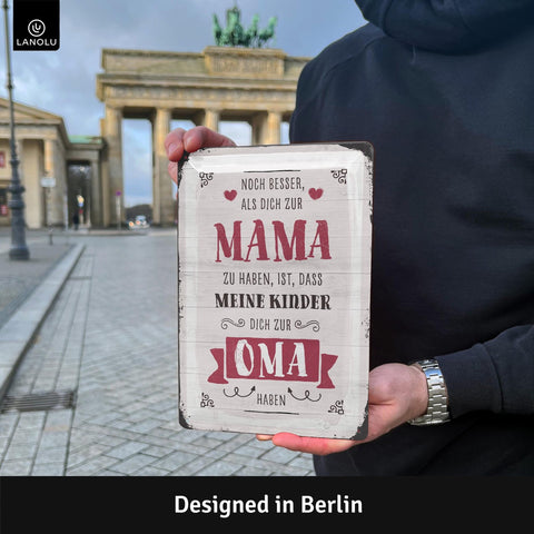 Blechschild Mama Kinder Oma