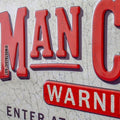 Man Cave Warning Hängeschild