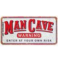 Man Cave Warning Hängeschild