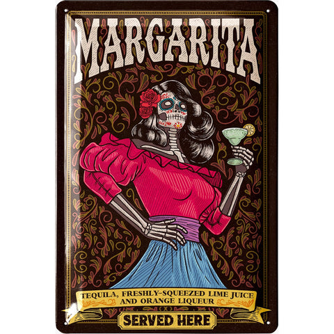 Blechschild Margarita