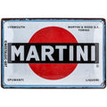 Martini Blechschild mit Logo